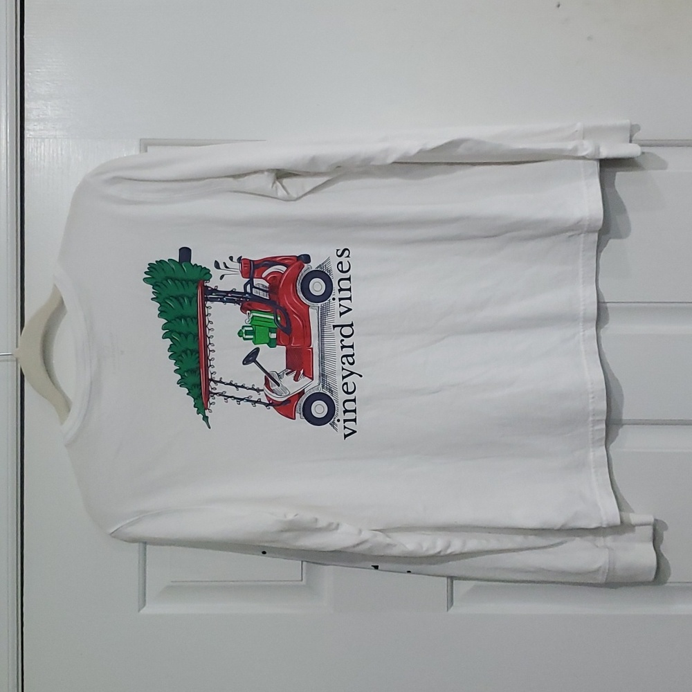 Vineyard Vines Christmas Long Sleeve Tshirt Size Medium